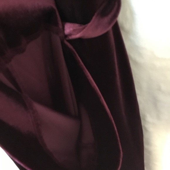 Banana Republic Burgundy Velvet Jumpsuit - Picture 6 of 7